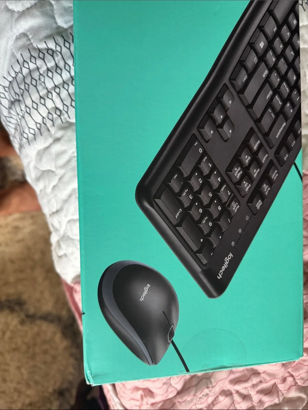Logitech Black USB Wired Keyboard and Mouse Combo